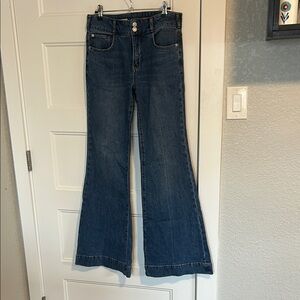Pilcro Dark Blue Flare Jeans